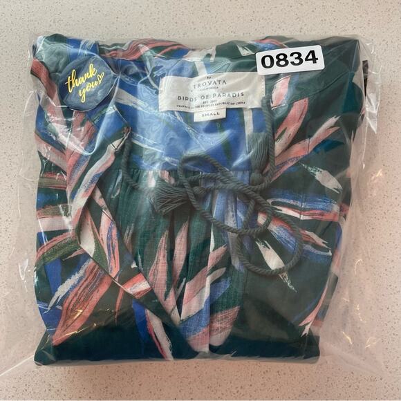 Trovata Brett Short Sleeve Bohemian Blouse - Picture 8 of 8